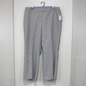 KASPER CURVY FIT PANTS CARLY 18W Check Print